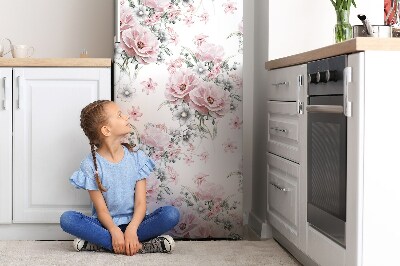 Kühlschrank aufkleber Blumen ein zartes muster