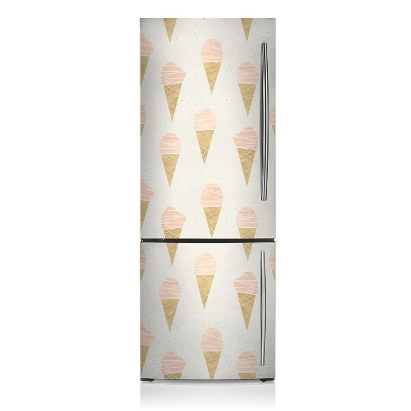 Magnet auf kühlschrank folie dekoration Rosa eis