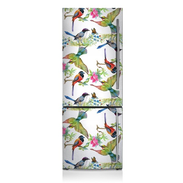 Kühlschrank magnet folie Bunte vögel