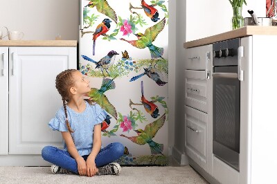 Kühlschrank magnet folie Bunte vögel