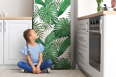 Kühlschrank matte Exotische grüne blätter