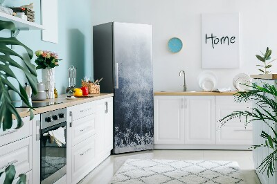 Magnet auf kühlschrank folie dekoration Winterbäume