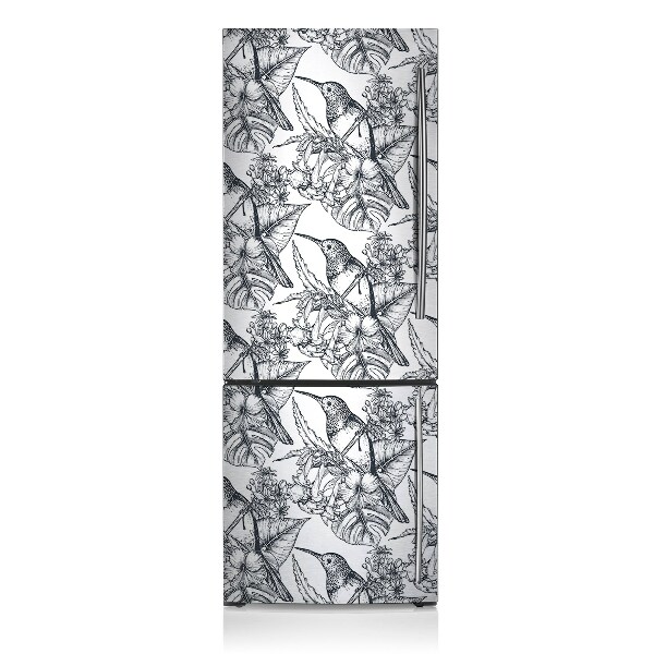 Kühlschrank magnet folie Gezogene vögel