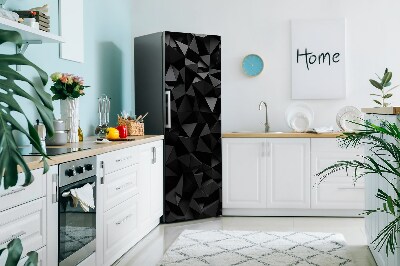 Kühlschrank matte Schwarze abstraktion