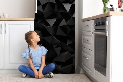 Kühlschrank matte Schwarze abstraktion