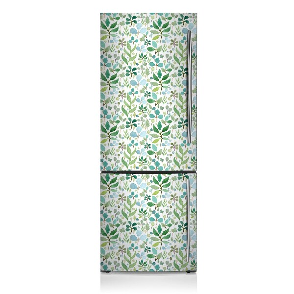 Magnet auf kühlschrank folie dekoration Grüne blätter