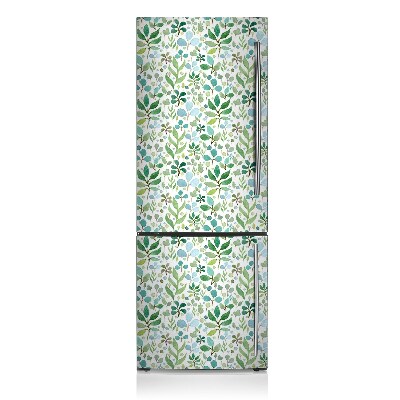 Magnet auf kühlschrank folie dekoration Grüne blätter
