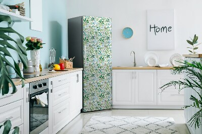 Magnet auf kühlschrank folie dekoration Grüne blätter