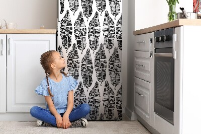 Kühlschrank matte Entwürfe in blättern