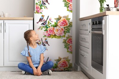 Kühlschrank magnet folie Vögel auf dem zweig
