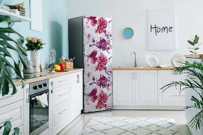 Kühlschrank magnet folie Lila vögel