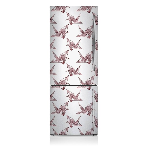 Magnetischer kühlschrank-aufkleber Origami-vögel