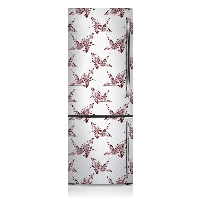 Magnetischer kühlschrank-aufkleber Origami-vögel