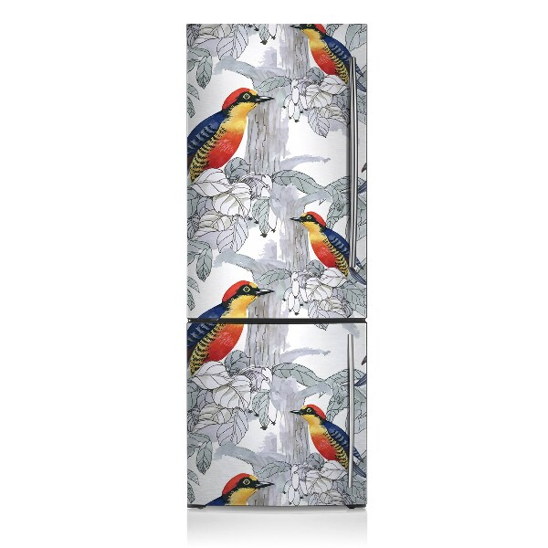 Kühlschrank magnet folie Bemalten vögel