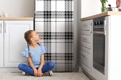 Kühlschrank aufkleber Graues küchenmuster