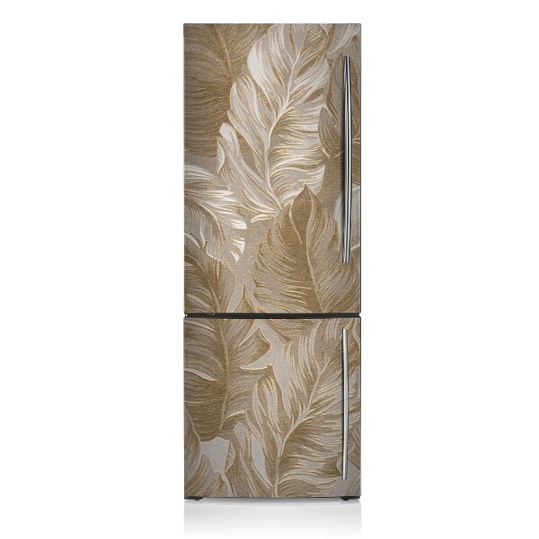 Kühlschrank matte Goldene blätter