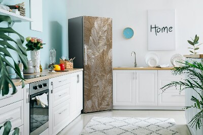 Kühlschrank matte Goldene blätter