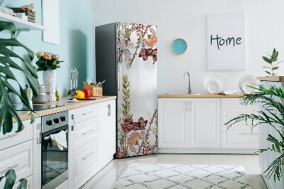 Kühlschrank matte Feld voller blumen