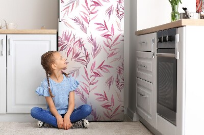 Kühlschrank aufkleber Rosa blätter
