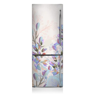 Kühlschrank matte Pastellblätter