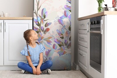 Kühlschrank matte Pastellblätter