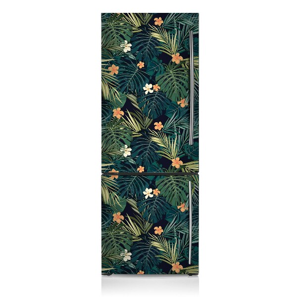 Kühlschrank matte Blumen und blätter