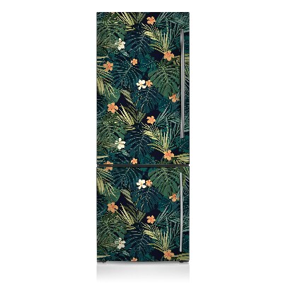 Kühlschrank matte Blumen und blätter