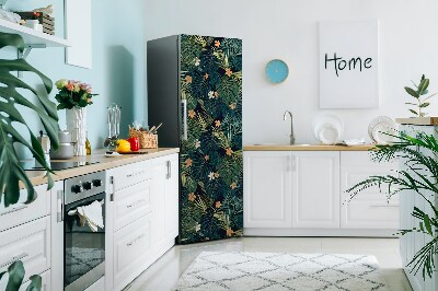 Kühlschrank matte Blumen und blätter