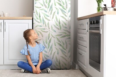Kühlschrank aufkleber Zarte blätter