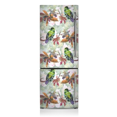 Kühlschrank magnet folie Exotische vögel