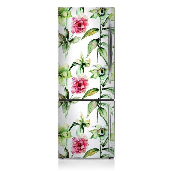 Kühlschrank matte Frühlingsblumen
