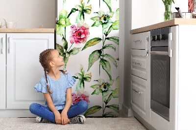 Kühlschrank matte Frühlingsblumen