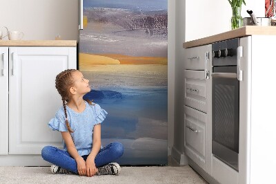 Kühlschrank matte Himmel gemalt