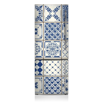 Kühlschrank matte Blaue fliesen