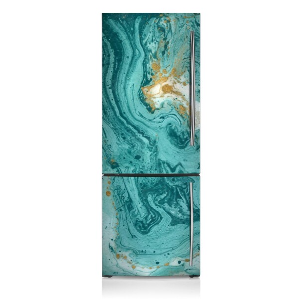 Kühlschrank matte Türkiser marmor