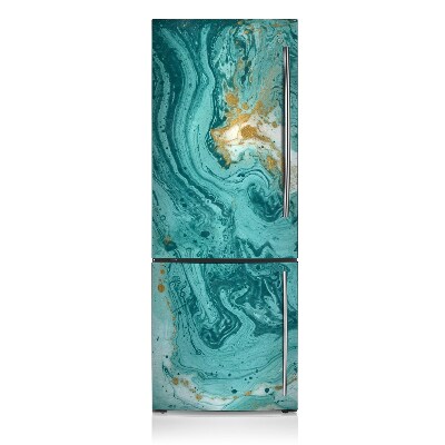 Kühlschrank matte Türkiser marmor