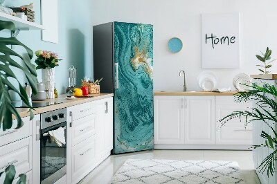 Kühlschrank matte Türkiser marmor