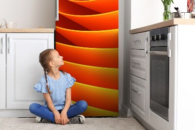 Kühlschrank matte Orangenwellen