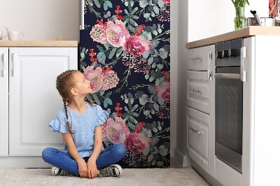 Kühlschrank magnet folie Blumen und blätter