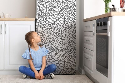 Kühlschrank magnet folie Schwarze blume