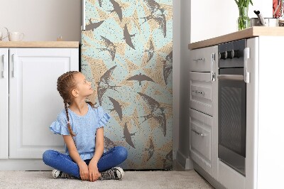 Kühlschrank magnet folie Fliegende schwalben