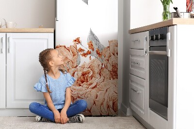 Kühlschrank aufkleber Blüten rosen