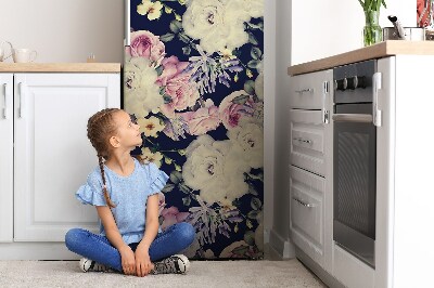 Kühlschrank aufkleber Barockblüten