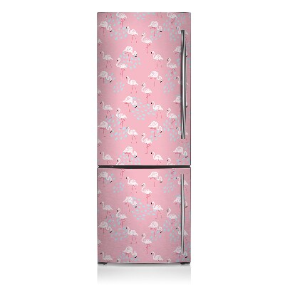 Kühlschrank aufkleber Flamingos