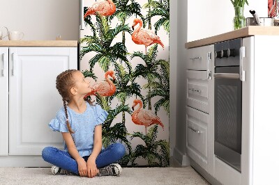 Kühlschrank aufkleber Flamingos