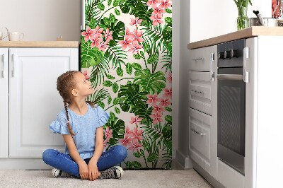 Kühlschrank aufkleber Hibiskus