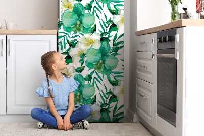 Kühlschrank aufkleber Pastellblumen