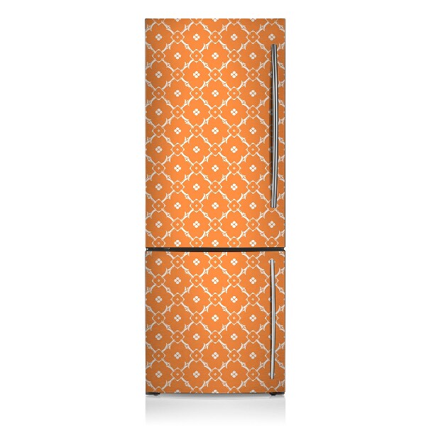 Kühlschrank aufkleber Orangefarbene blumen