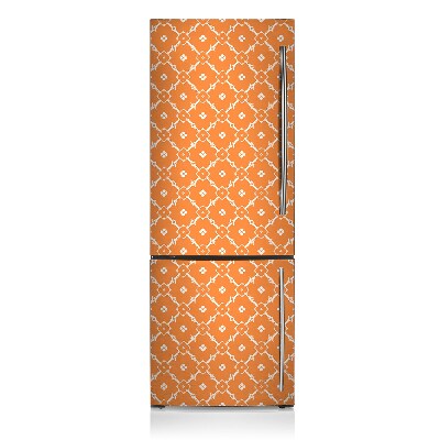 Kühlschrank aufkleber Orangefarbene blumen