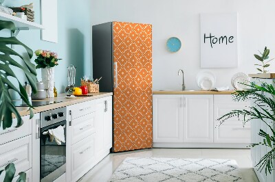 Kühlschrank aufkleber Orangefarbene blumen